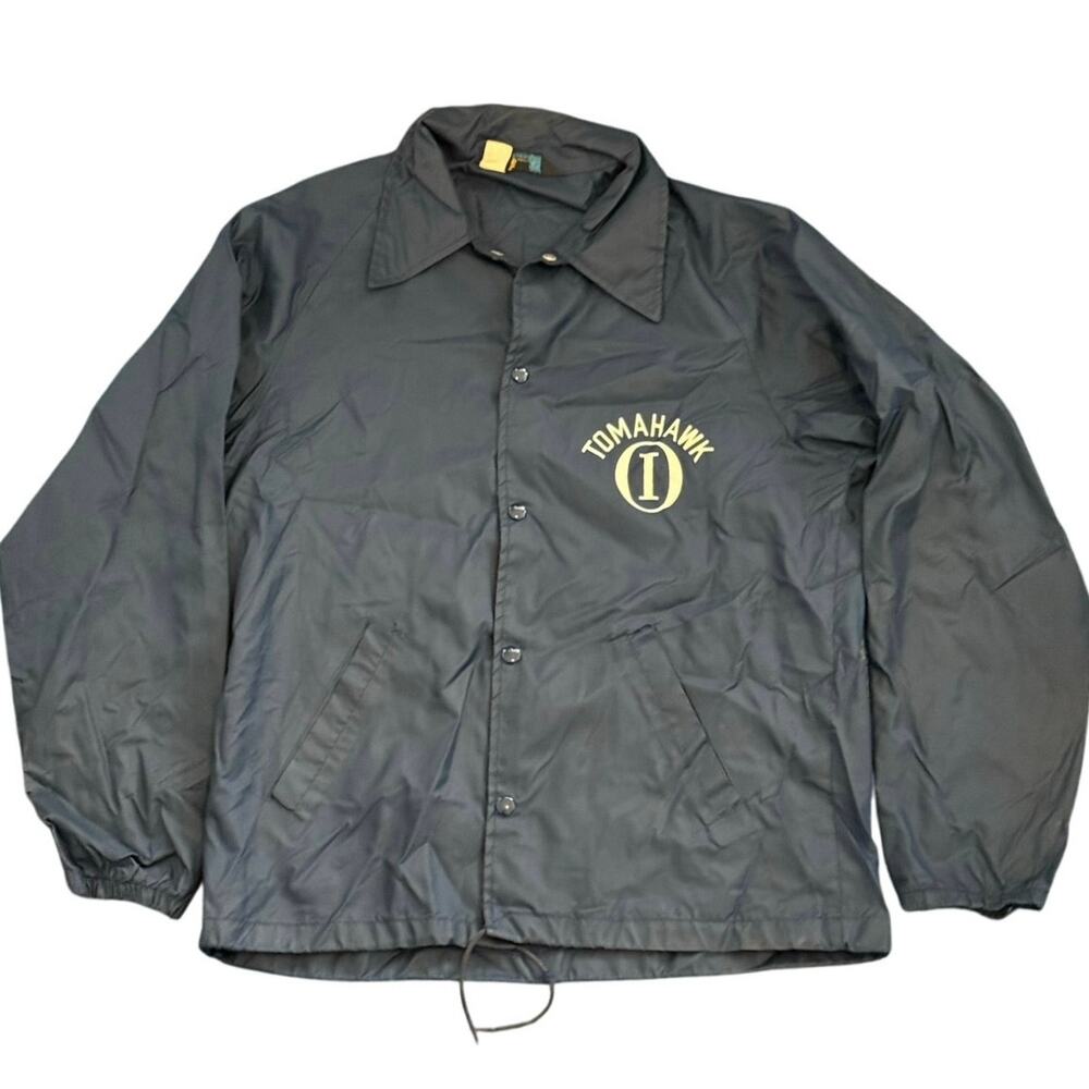 Vintage 60s Champion Tomahawk Navy Blue Jacket Adult Small